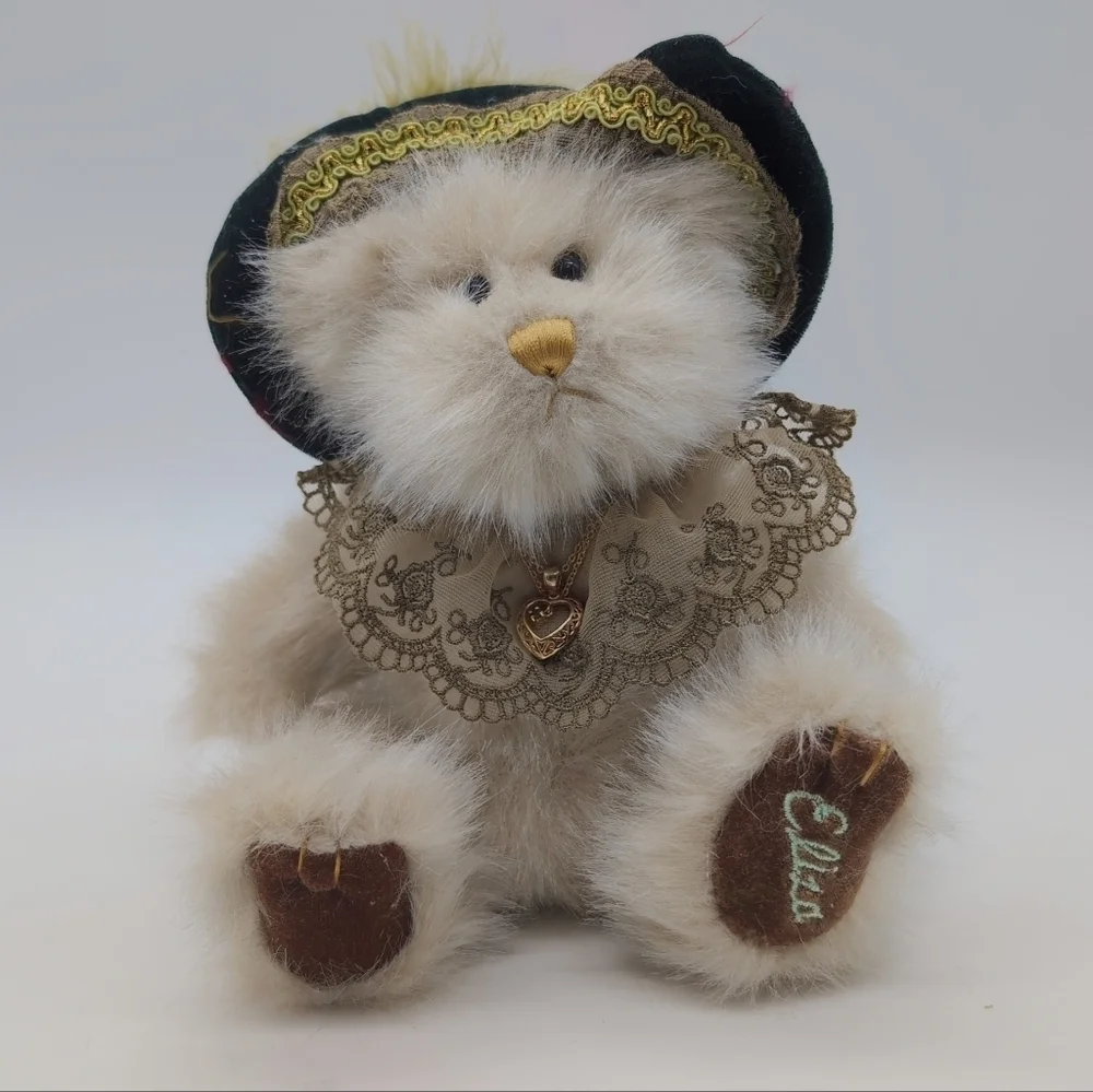 Pickford Bears Eliza Pendant Teddy Bear with Lace Collar Brass Button